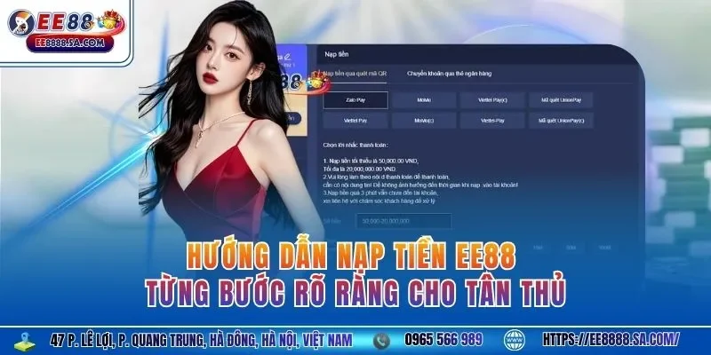 Hướng dẫn nạp tiền EE88 từng bước rõ ràng cho tân thủ